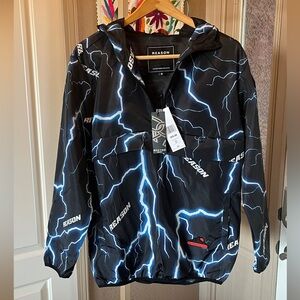 Reason brand Men's size Medium Windbreaker w/ Hood